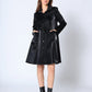 Gracia Fashion Women's Button Down Glossy Rain Coat