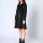 Gracia Fashion Women's Button Down Glossy Rain Coat