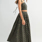 MABLE Floral Crop Top and Skirt Set - Farnelli