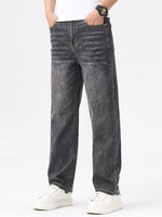 Men's Relaxed Fit Washed Jeans - Farnelli