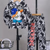 Children's Cool Bear Hoodie and Pants Set - Black