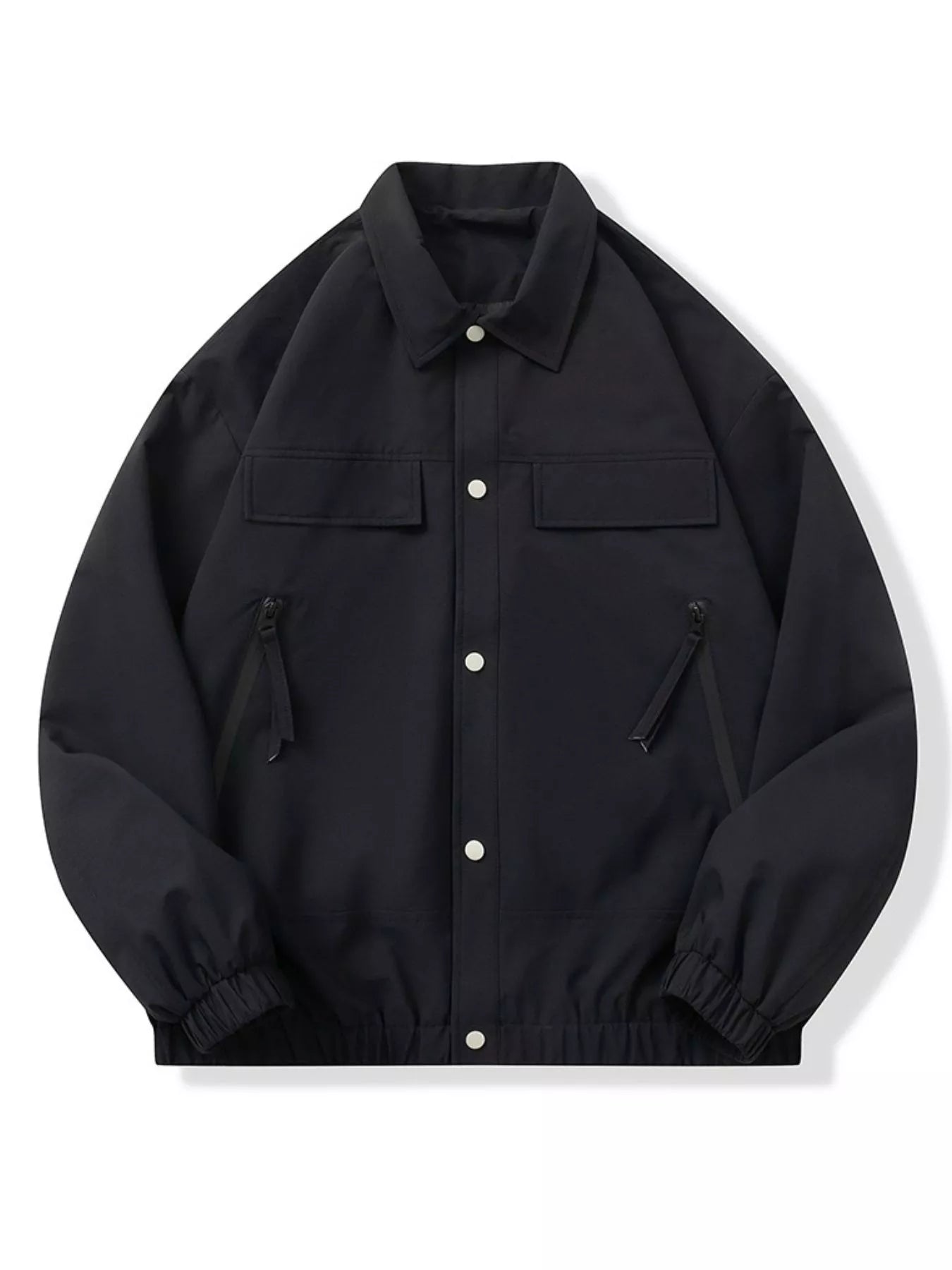 Men's Full Size Snap Down Long Sleeve Jacket Plus Size - Farnelli