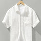 Men's Plus Size Textured Short Sleeve Casual Shirt - Farnelli
