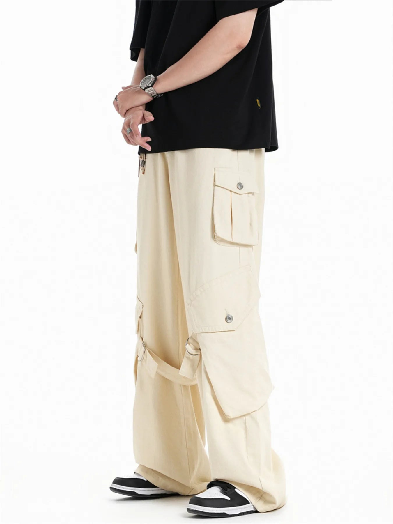 Men's Wide Leg Cargo Pants - Farnelli