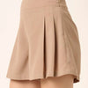 Mittoshop Side Invisible Zipper Pleated Shorts - Tan