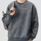 Men's Plus Size Enjoy Round Neck Long Sleeve Sweatshirt - Farnelli