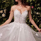 Ladivine C148W Strapless A-Line Lace & Tulle Wedding Dress