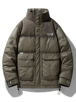 Men's Plus Size Urban Style Padded Coat - Farnelli