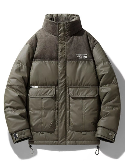 Men's Plus Size Urban Style Padded Coat - Farnelli