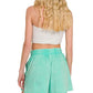 Zenana Acid Washed Short Sleeve Tee & Shorts Set - Farnelli