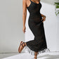 Openwork Scoop Neck Cover-Up Dress - Farnelli