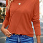 Anna Asymmetric Seam Detail Long Sleeve Top - Farnelli