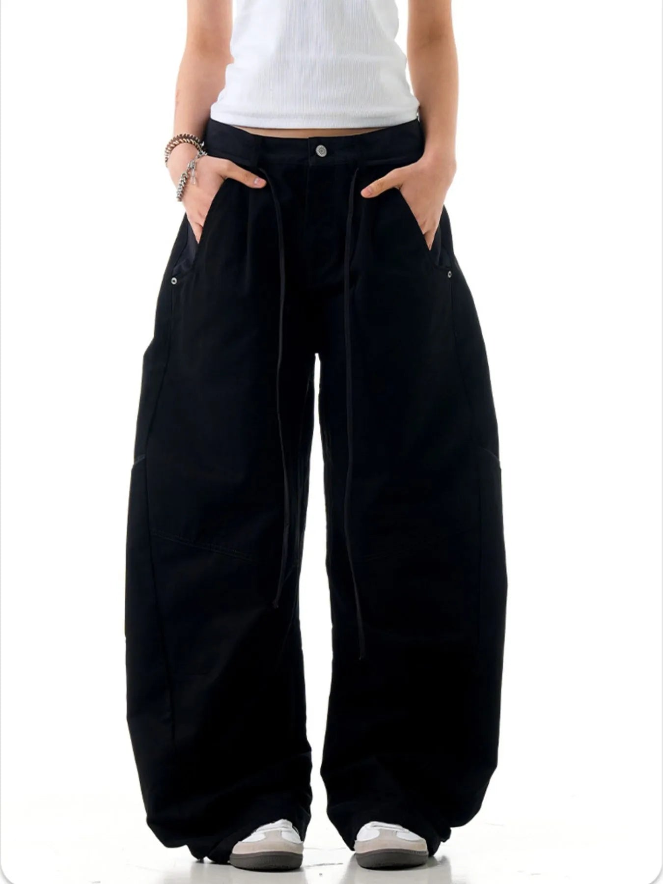 Men's Pocketed Wide Leg Pants - Farnelli