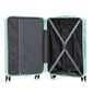 HouseOfZazla 3-piece spinner wheel luggage set with combination locks in assorted sizes