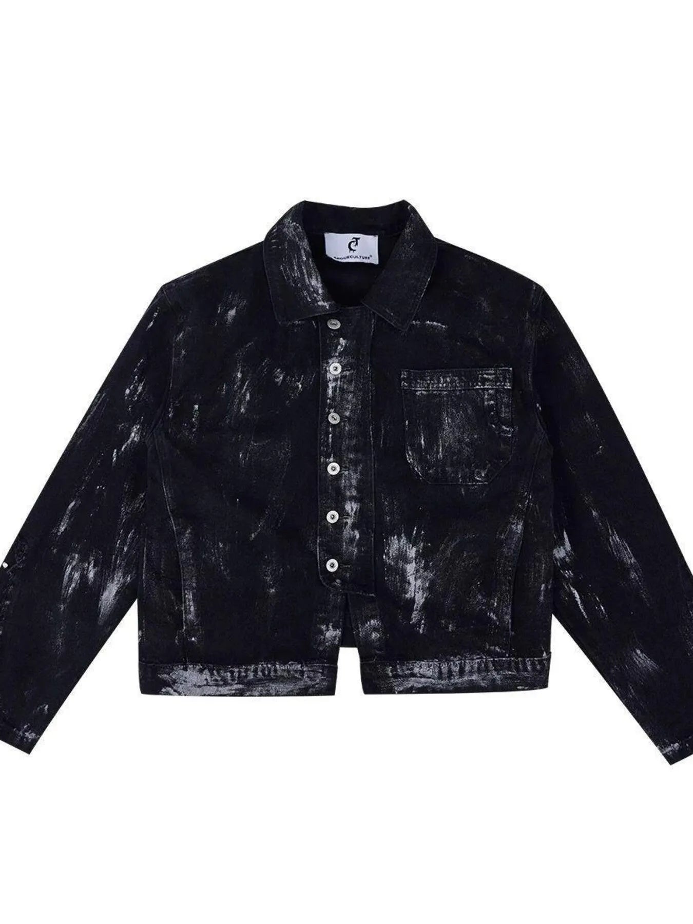 Men's Plus Size Button Up Long Sleeve Denim Jacket - Farnelli