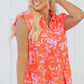 Karla Floral Collared Button Blouse - Farnelli