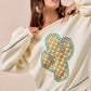 BiBi Cactus Embroidered Fleece Sweatshirt - Farnelli