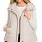 Zenana High Neck Zip-Up Vest Coat - Farnelli