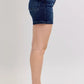Judy Blue Full Size High Waist Back Flap Pocket Denim Shorts Plus Size - Farnelli
