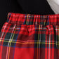 Children's Ribbed Knit Top & Plaid Skirt Set - Farnelli