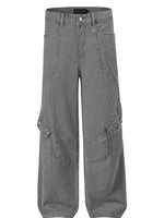 Men's Wide Leg Cargo Jeans - Farnelli