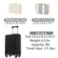HouseOfZazla 20-inch black hardshell carry-on luggage with TSA lock
