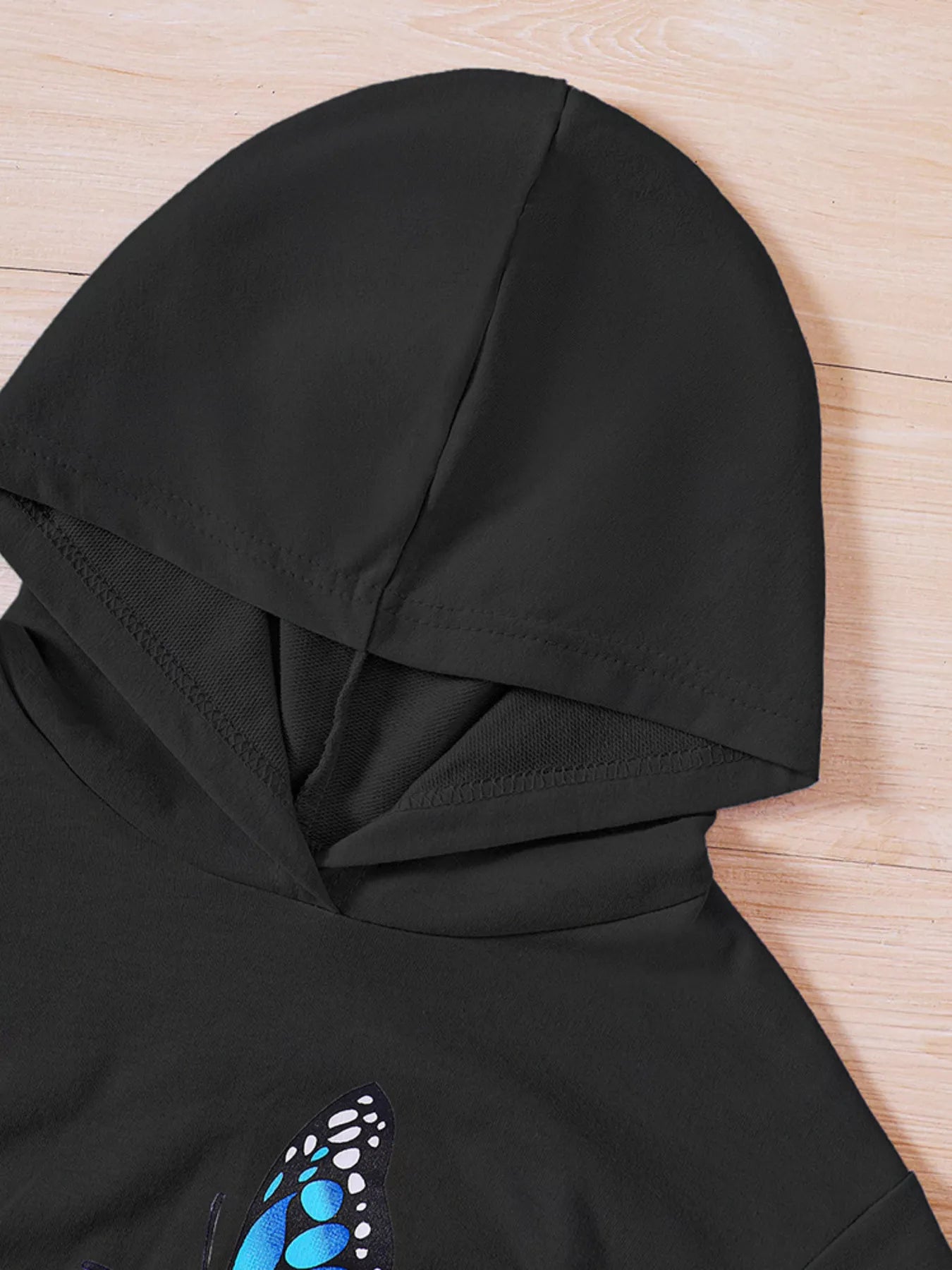 Childrens's Butterfly Print Hoodie & Pants Set - Farnelli