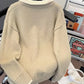 Men's Ribbed Hem Long Sleeve Sweater - Farnelli