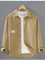 Men's Plus Size Button Up Long Sleeve Shirt - Farnelli