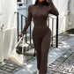 Zip Up Long Sleeve Outerwear and Pants Active Set - Farnelli