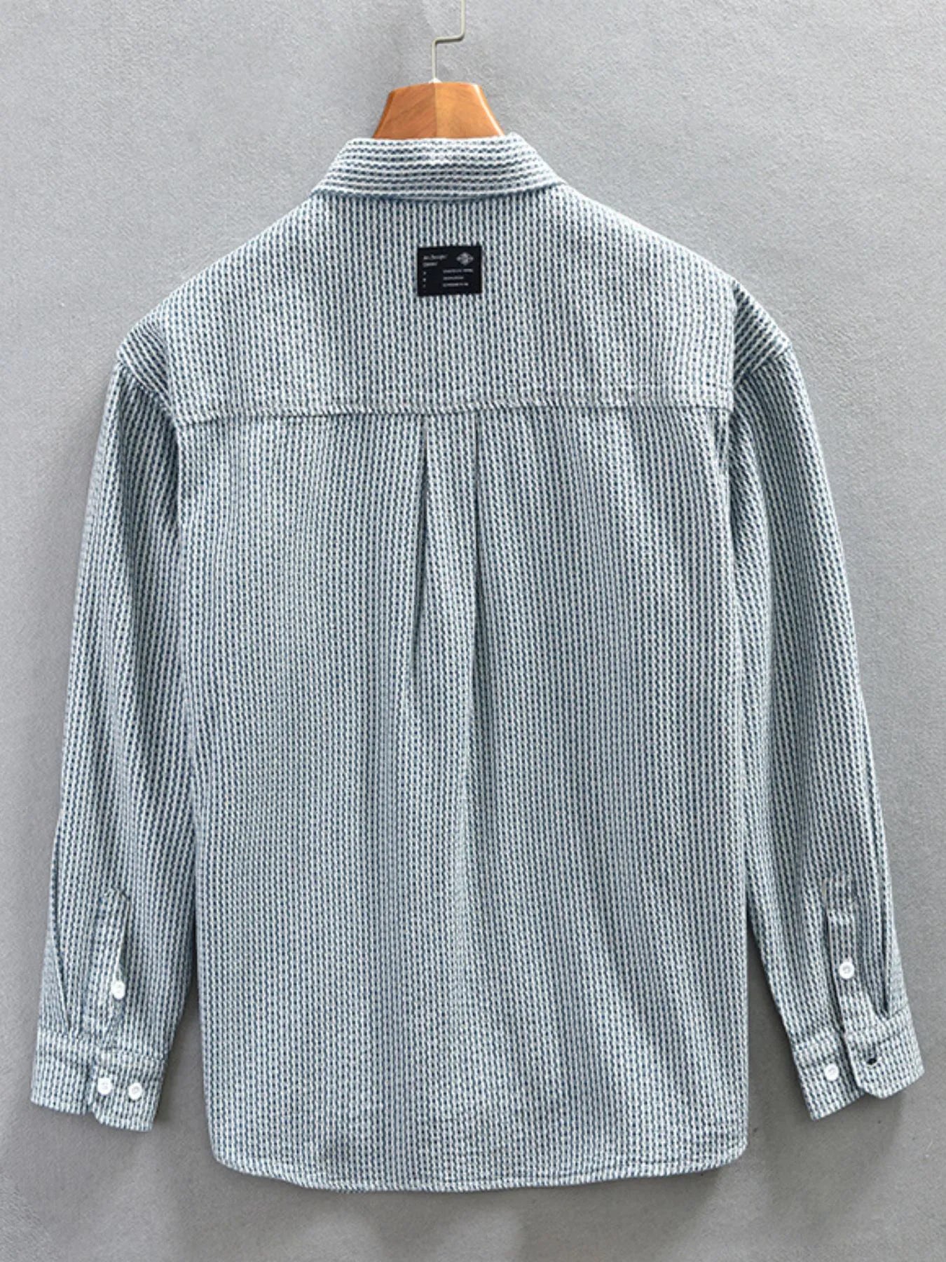 Men's Plus Size Button Up Long Sleeve Shirt - Farnelli