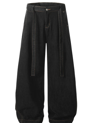 Men's Wide-Leg Oversized Baggy Jeans - Farnelli