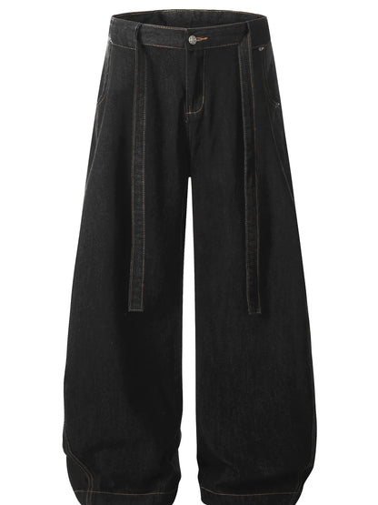 Men's Wide-Leg Oversized Baggy Jeans - Farnelli