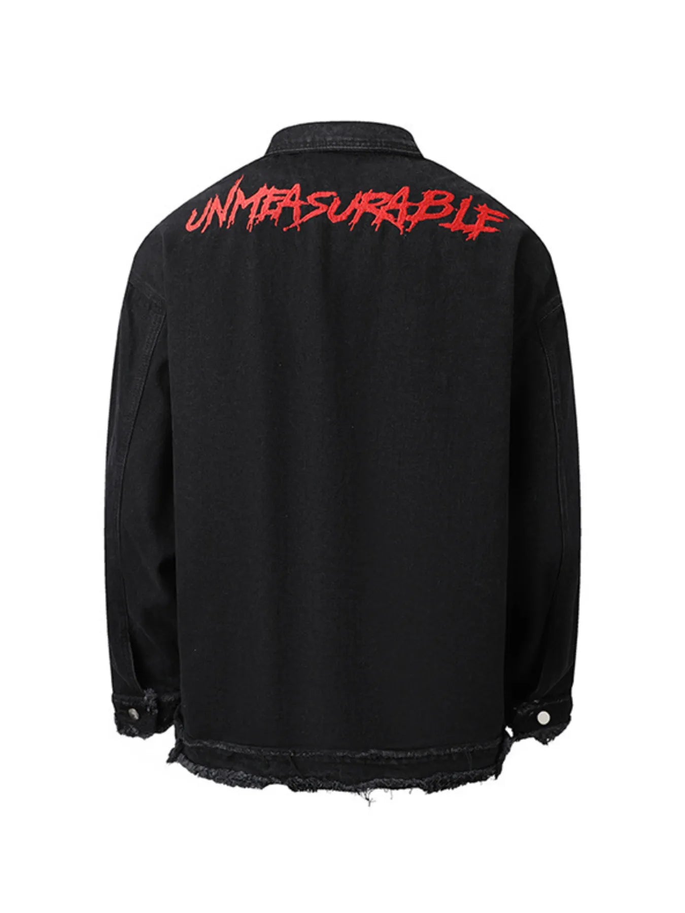 Men's Raw Hem Long Sleeve Denim Jacket - Farnelli