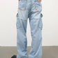 Men's Mid Rise Jeans with Cargo Pockets - Farnelli