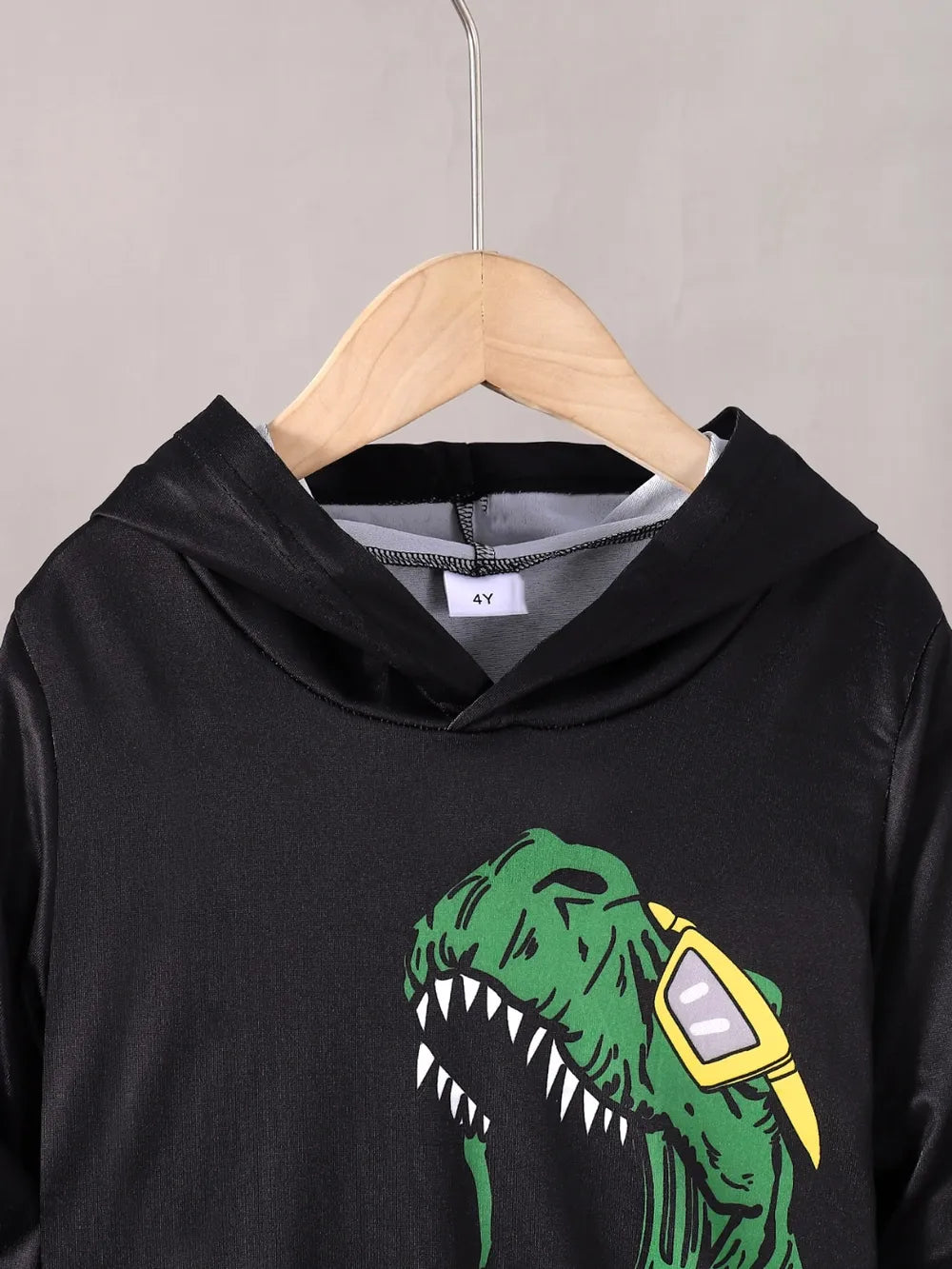 Children's Dinosaur Graphic Hoodie and Pants Set - Farnelli