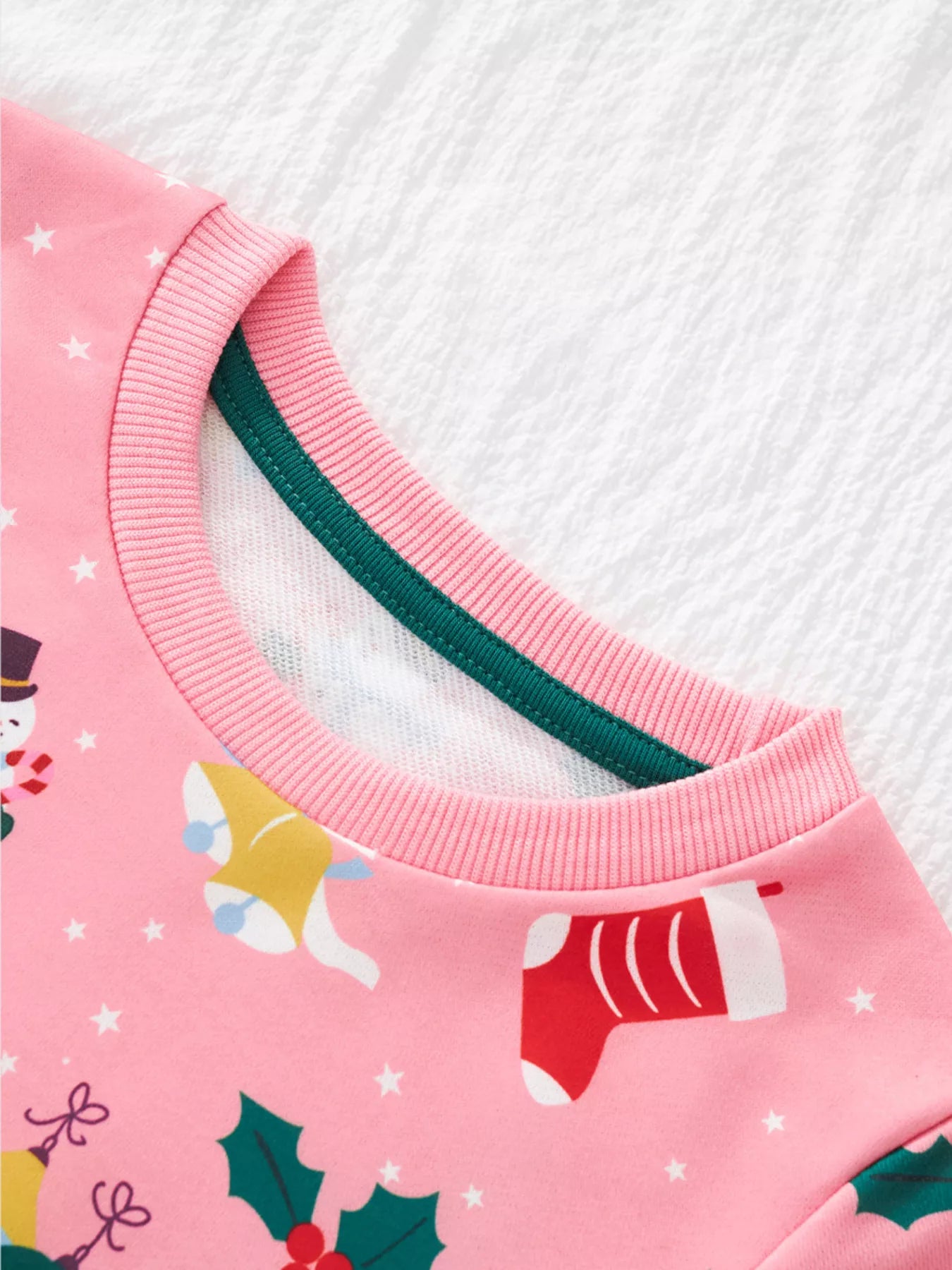 Children's Christmas Print Crew Neck Sweatshirt - Farnelli