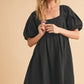 Aemi + Co Square Neck Babydoll Dress with Pockets - Farnelli