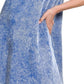 Zenana Tencel Mineral Washed Collared Shirts Dress - Farnelli