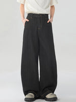 Men's Washed Wide Leg Jeans - Farnelli