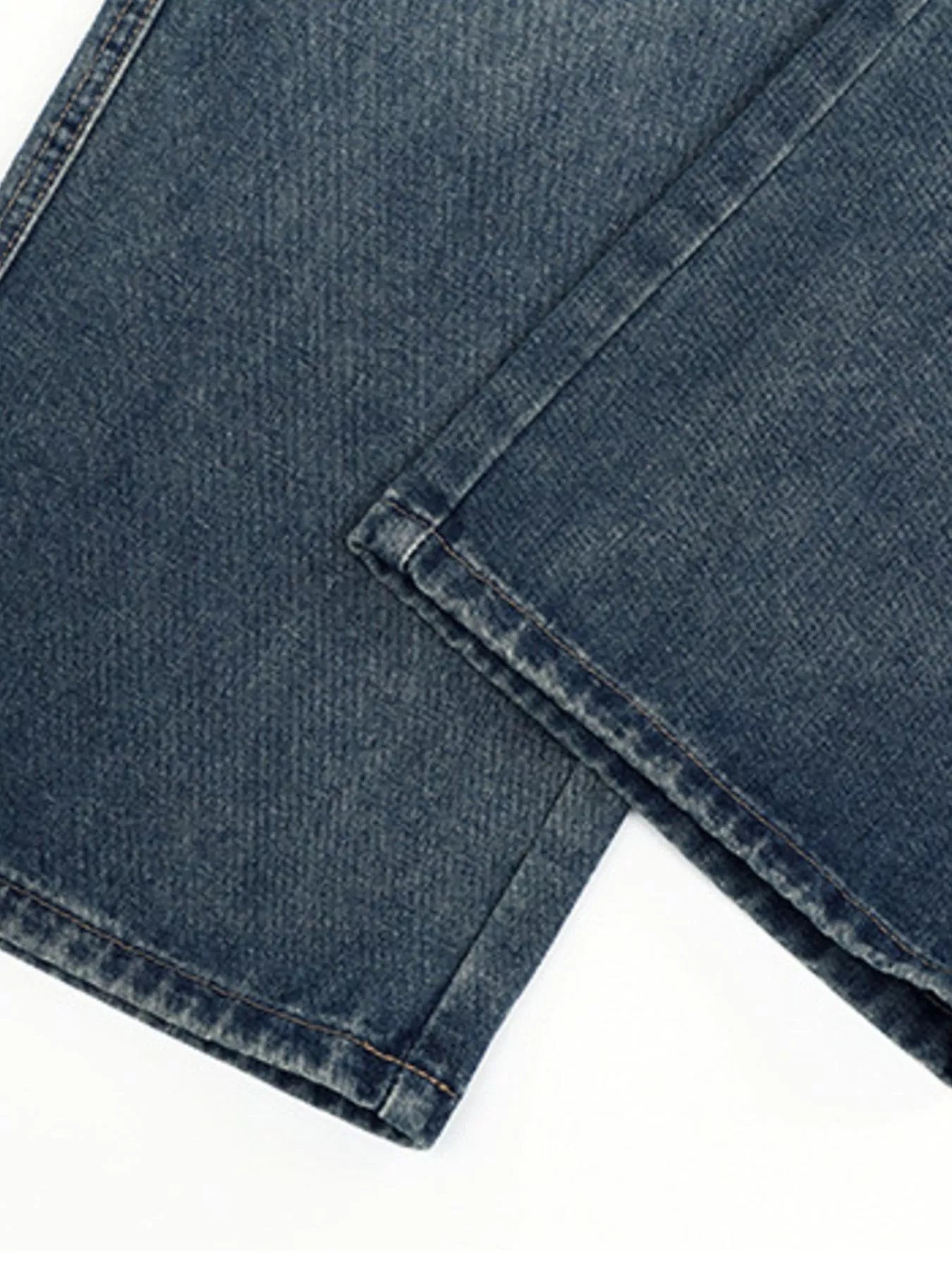 Men's Plus Size Wide-Leg Cargo Jeans - Farnelli