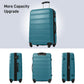 HouseOfZazla 4-piece hardshell luggage set with TSA lock and spinner wheels in multiple colors