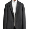 Men's Plus Size Lapel Collar Long Sleeve Blazer - Gray Lattice