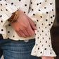 Catalina Polka Dot Lantern Sleeve Blouse - Farnelli