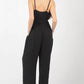 VERY J Pintuck Detail Woven Sleeveless Jumpsuit - Farnelli