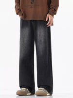 Men's Full Size Wide-Leg Relaxed Fit Jeans Plus Size - Farnelli