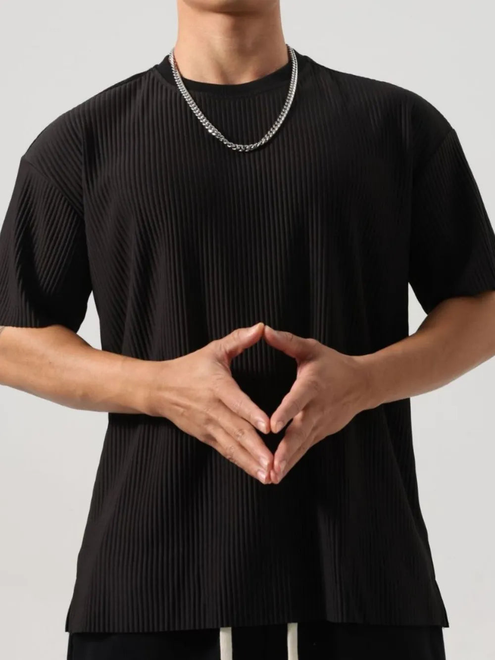 Men's Plus Size Round Neck Half Sleeve T-Shirt - Farnelli