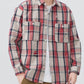 Men's Plus Size Plaid Button Up Long Sleeve Shirt - Farnelli