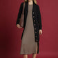 Umgee Button-Down Longline Sweater Cardigan with Front Pockets - Farnelli