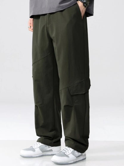 Men's Plus Size Straight Leg Cargo Combat Pants - Farnelli